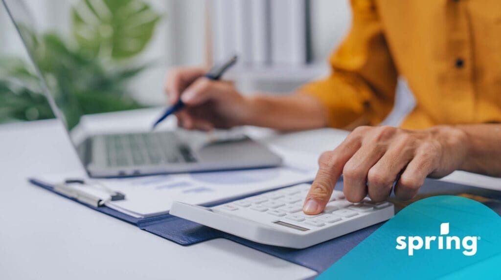 Person filling out credit memos