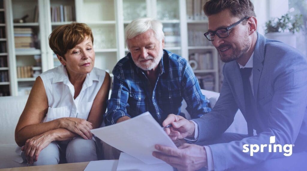Financial advisor with couple
