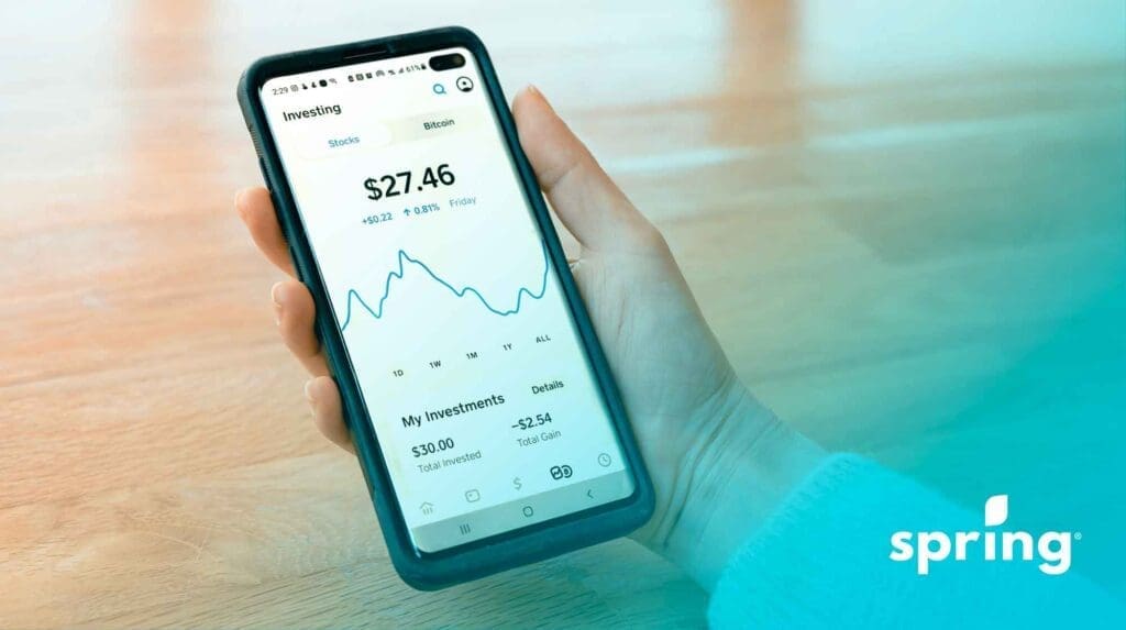 Market linked GIC showing on smartphone